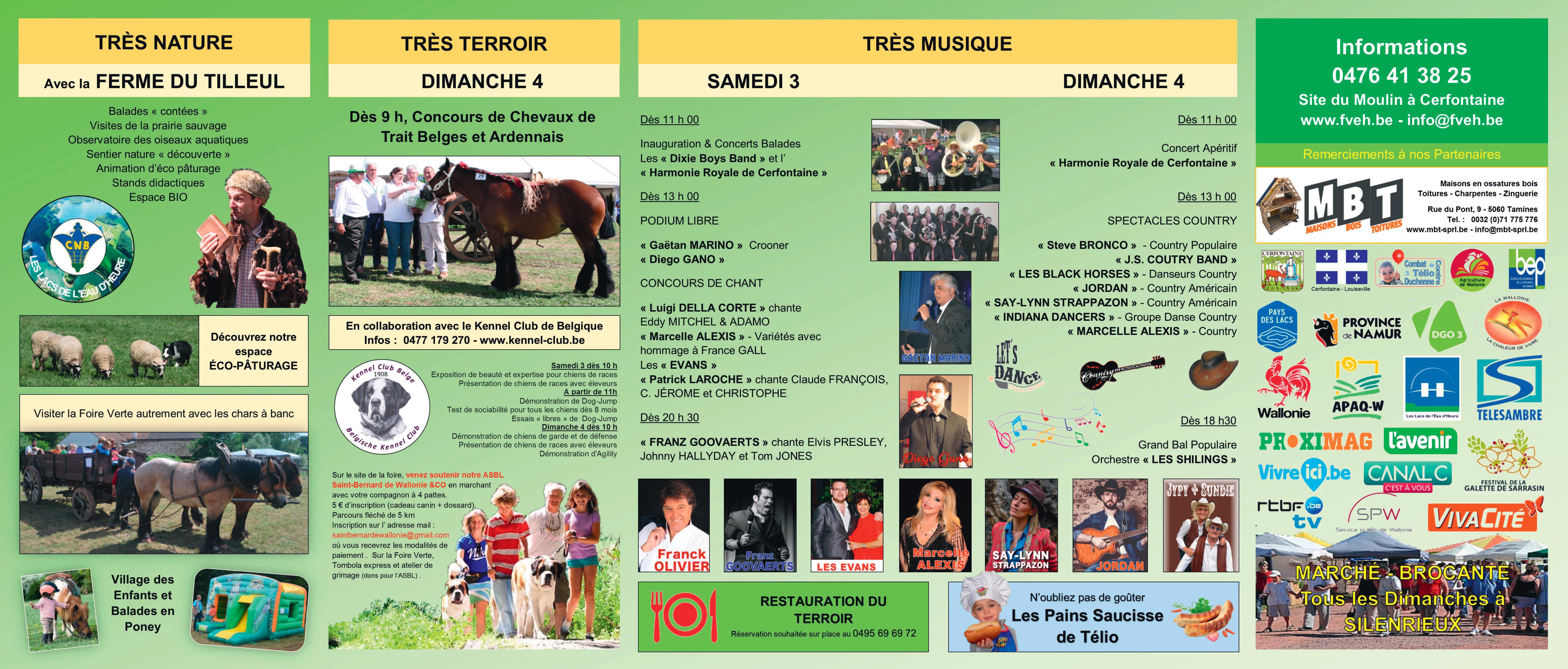 Programme 2019 Foire Verte – 2